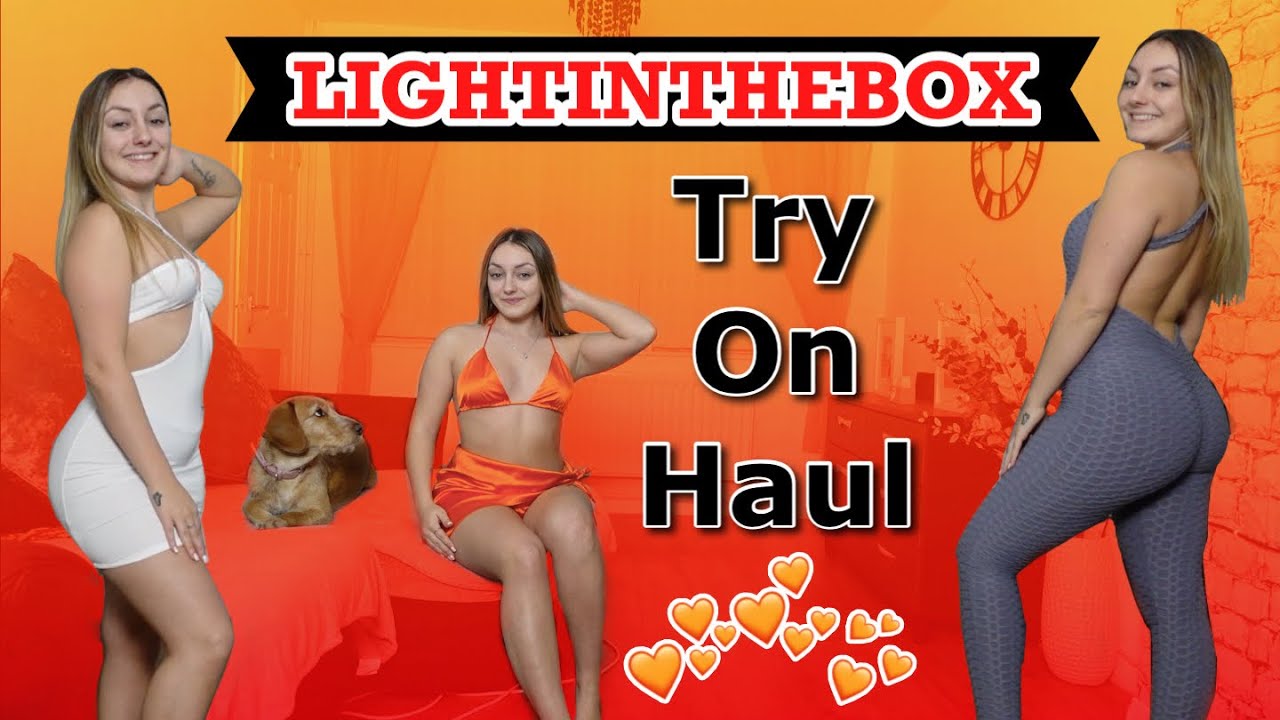 Lingerie Try On Haul  Light in the box 