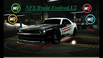 NFS World Evolved V2 daily challenge series (A class, average speed, SRT HELLCAT) Highway cross