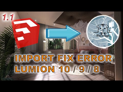 ✅ Import Sketchup to Lumion 10 / 9 / 8 Fix Error Review | Ec Design