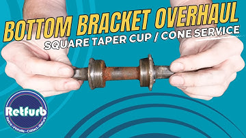 Square Taper Bottom Bracket Service Clean & Overhaul - How To - Retfurb Vintage Refurb