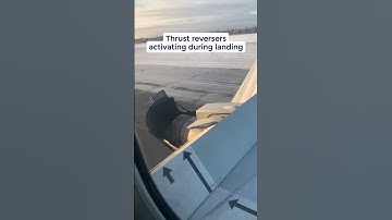 AMAZING Inside View Of Thrust Reversers During Landing