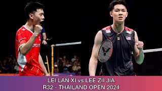 Lee Zii Jia vs Lei Lan Xi | Badminton Thailand Open 2024