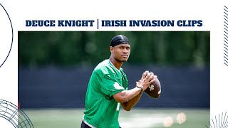 2025 Notre Dame QB Commit Deuce Knight Irish Invasion Clips