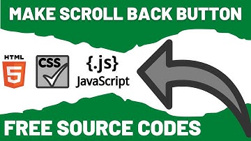 How to Make Scroll Back to Top Button? - Javascript