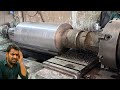 "Lathe-Made Heavy-Duty Steel Shaft for Rebar Production Machine - Custom Fabrication"