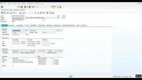 SAP + Convert a planned order to a production order