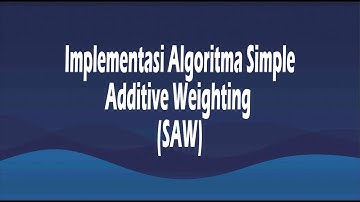 Aplikasi SPK Metode SAW