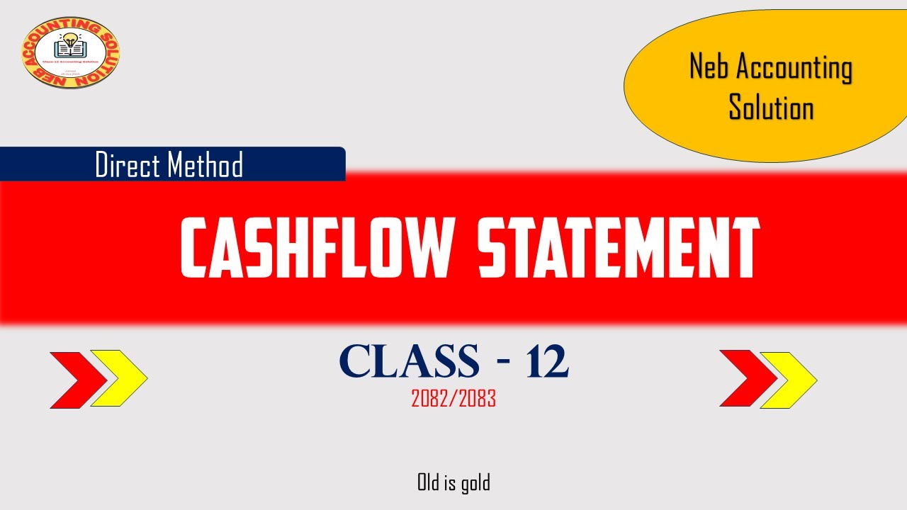 "Cash Flow Statement | Class 12 Accounting 2071 Set D Q17"