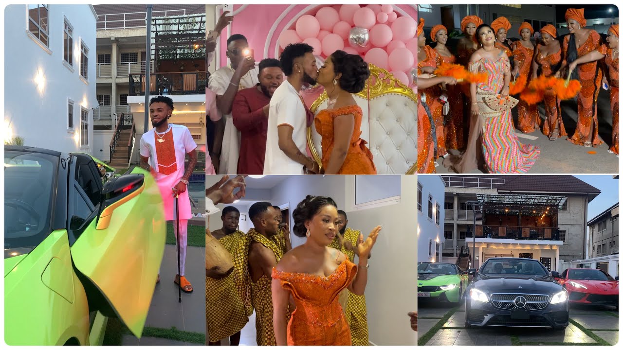 Expensive Cars & More Cash Flow:Rich Gh Kid Davido Marries Girlfriend At A Plush Traditional Wedding