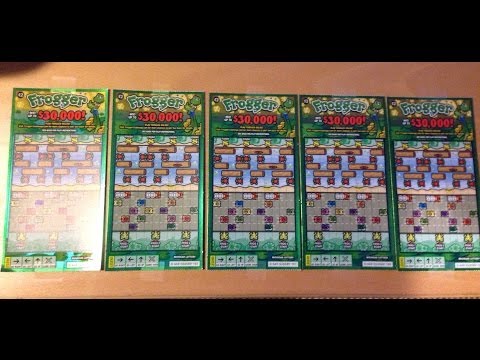 Lots of Frogger Instant Scratch Tickets!