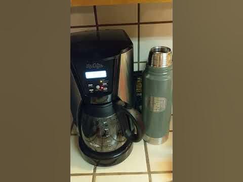 Mr. Coffee set delay instructions (12 cup model) - YouTube