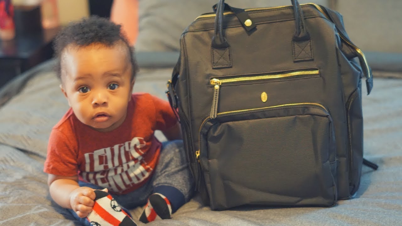 DIAPER BAG/BREASTFEEDING BACKPACK REVIEW YouTube