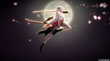 Aether Gazer Yingzhao + Somezakura S Buzenbo Tengu Summon Animation