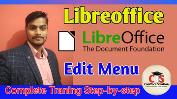 #EditMenuLibreoffice #EditMenu #Libreoffice #ComTechSolution | Libre Office Writer Edit Menu Part-03
