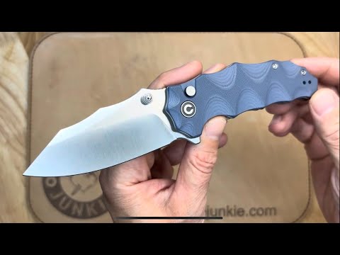 Civivi Natterjack -- Button Lock Folder Up Close