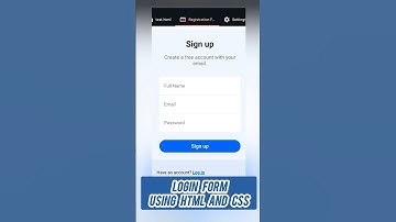 Responsive Login & Registration Form using HTML & CSS #coding #csseffect