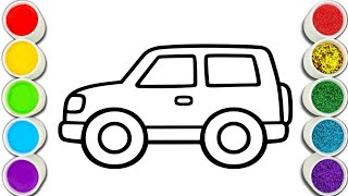 🚗 Learn Colors with Car Drawing | Car Coloring for Kids | Easy Vehicle Drawing & Painting