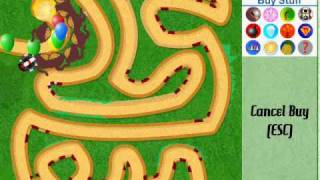 Bloons Tower Defense III guide - Map 1 - Easy