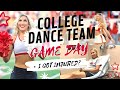 University of Houston Dance Team GAMEDAY Day in the Life ✭  & I got injured...