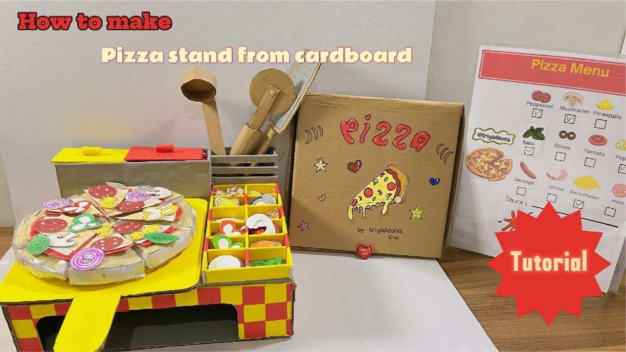 Мастер-класс своими руками — подставка для пиццы из картона | Бумажные сквиши