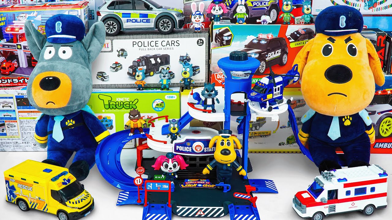 116 Min Satisfying With Unboxing Fun Sheriff Labrador Police Mini Vehicles Playset Asmr 🚨Review Toys