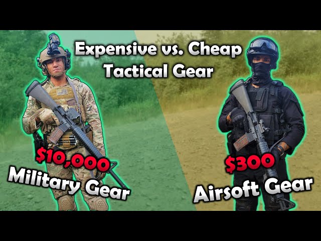 Expensive Military Loadout vs. Cheap Airsoft Loadout 