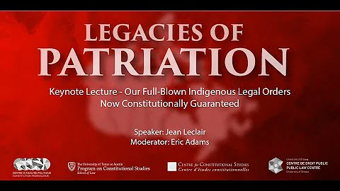 Keynote Lecture - Our Full-Blown Indigenous Legal Orders Now Constitutionally Guaranteed