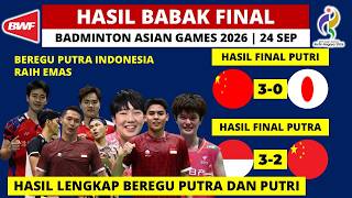 Download Lagu BEREGU PUTRA INDONESIA RAIH EMAS!! HASIL LENGKAP FINAL BADMINTON ASIAN GAMES 2026: Putri Perunggu