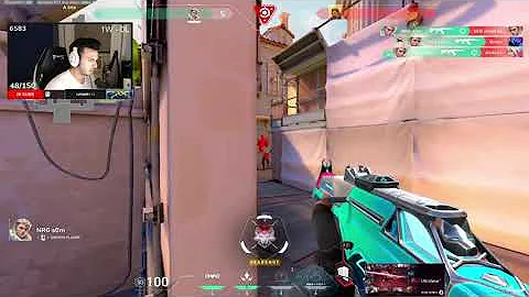 Sinatraa's team get 1v4 by NRG s0m + tarik's reaction