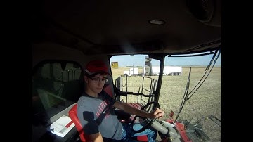 Case IH 8230 Combine unloading on the go| Pete 379 | +clips