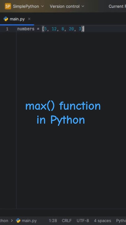 How to Find the Maximum Value in a List in Python! #python # ...