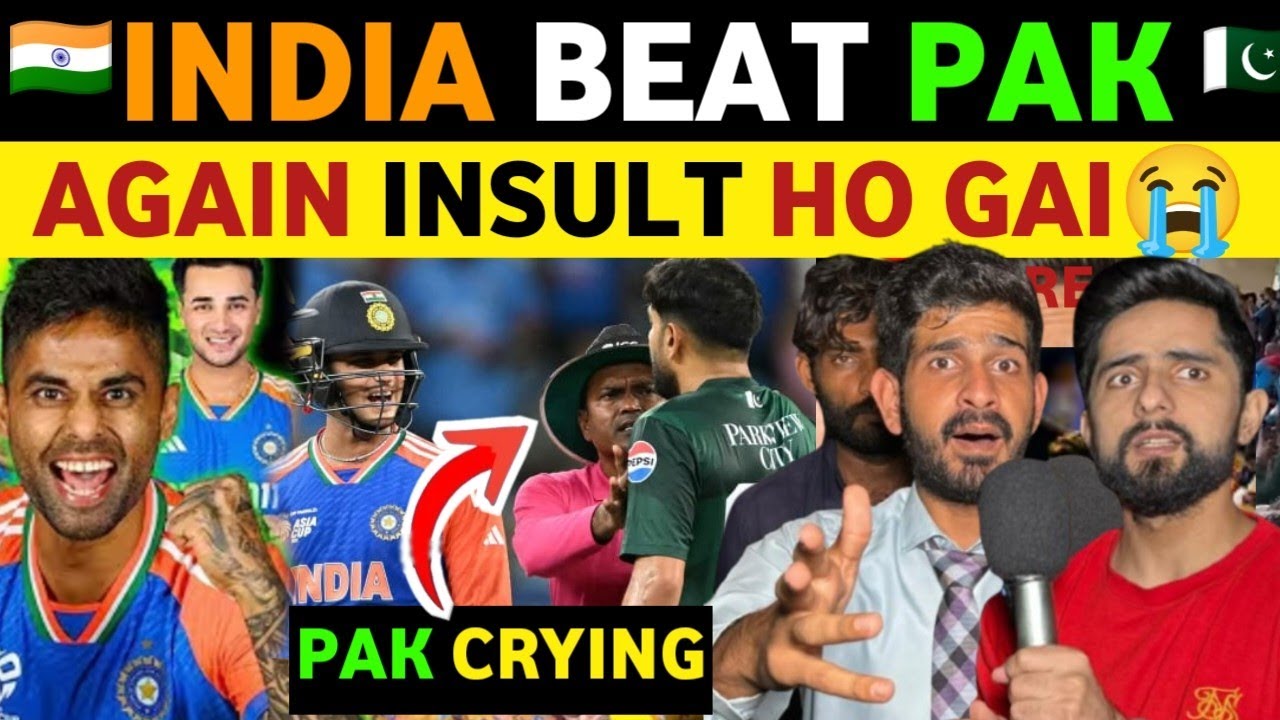 🛑PAKISTANI PUBLIC CRYING REACTION AFTER INDIA BEAT PAK ASIA CUP TODAY MATCH LIVE REAL ENTERTAINMENT
