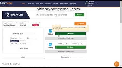 Index Strategy Binary.com Bot