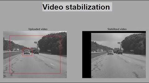 Matlab project - Video stabilization, using normxcorr2 function