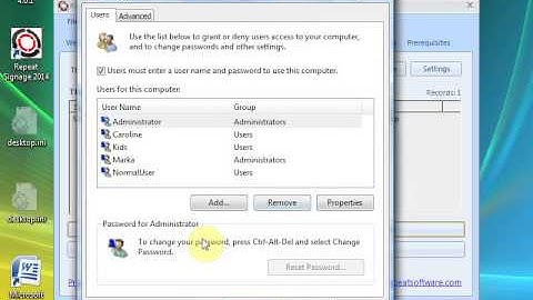Starting a digital signage presentation when Windows starts in Repeat Signage software
