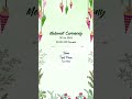 vertical Wedding invitation Edius Project-82 |Whatsapp Invitation |Edius 7-8-9-10-11 (M-9414402138)