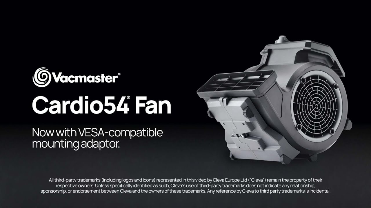 Vacmaster Cardio54 Fitness Fan and Remote Control - VESA-compatible ...