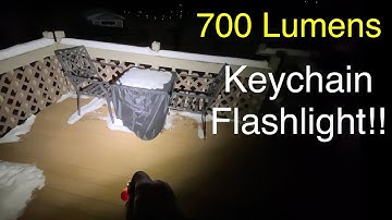 Keychain Flashlight Review | 700💡Lumens!!! | Tiny Flashlight | Security Light