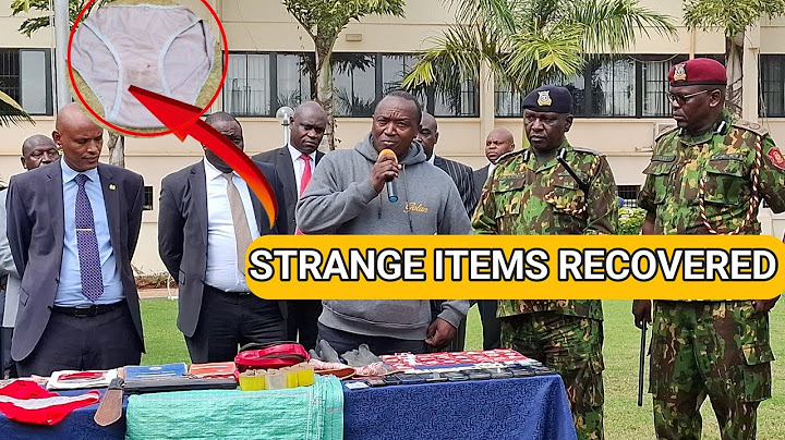 SEE THE ITEMS USED BY KWARE SUSPECT MURDER DURING HIS OPERATIONS