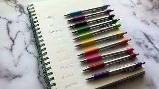 Review of Mr. Pen Bible Journaling, Rainbow Ballpoint Pens, 10 color pack