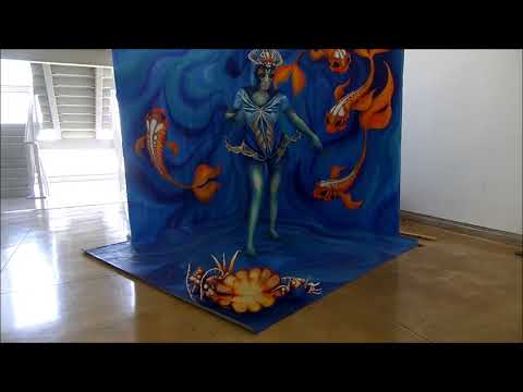 Fire in Water- Live Art Bodypainting performance