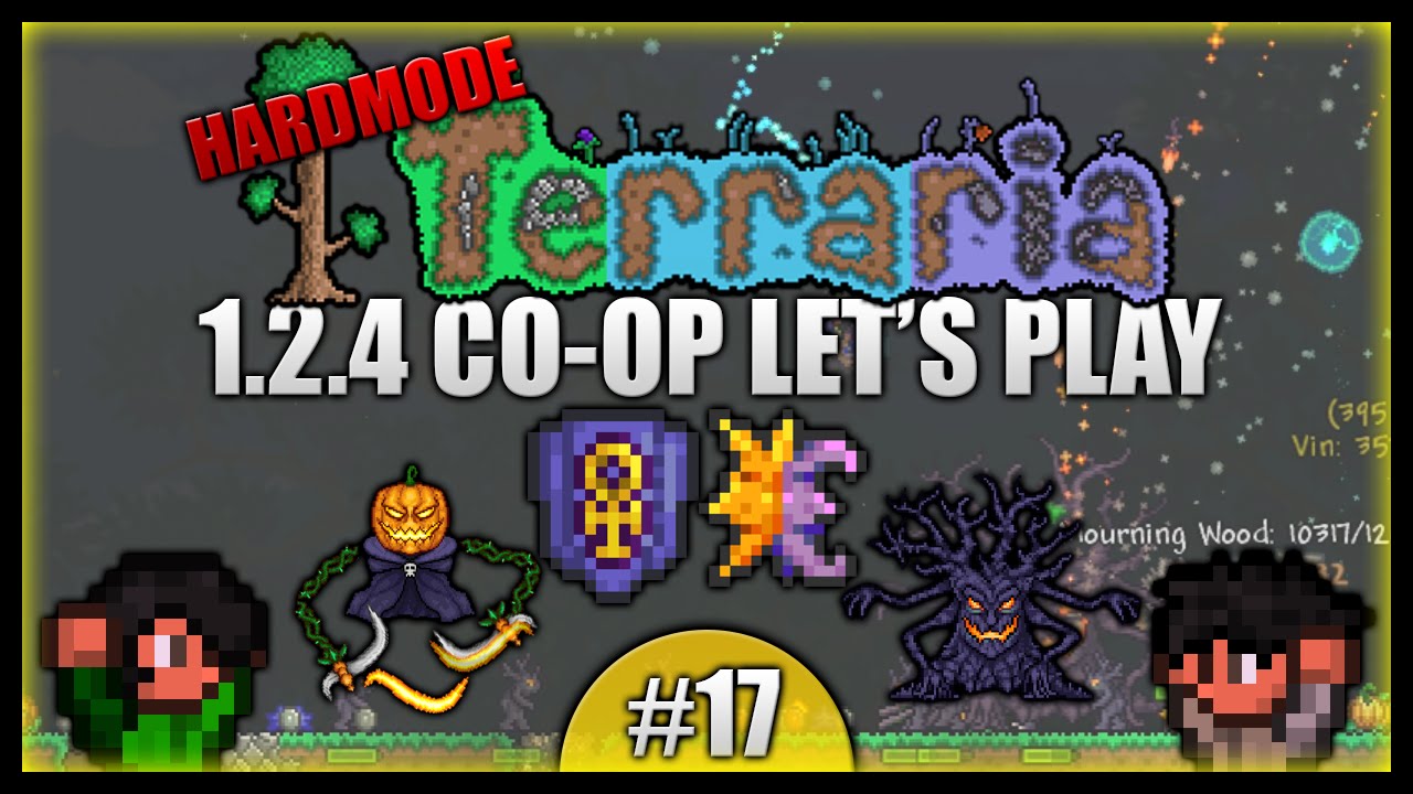 Top Tier Accessories! Pumpkin Moon Battles! Terraria CoOp Survival