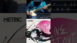 Metric - Empty 💬 (HD Bass Cover + Tabs) #shorts #basscover #metric #empty #basstabs