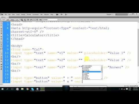 how to make calculator on html (Part 1)