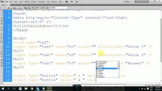 how to make calculator on html (Part 1)