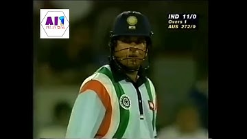 Sachin 134 runs against Australia in sharjah 1998.