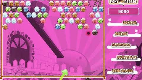 Bubble Hit Pony Parade - Free game tutorial(walkthrough)