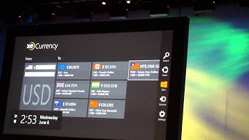 Microsoft Computex Keynote   Win8 demo