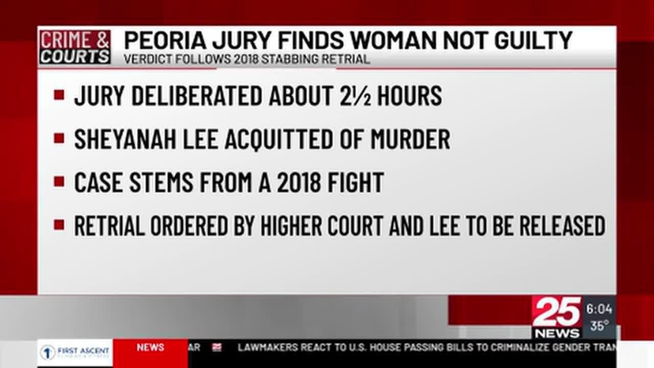 Peoria jury finds woman not guilty in murder retrial - YouTube