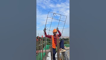 Insert stirrup column #shorts #construction #building #civilengineering